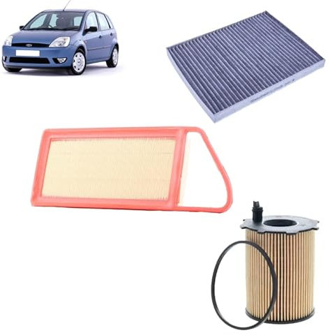 Kit tagliando 3 filtri per Ford Fiesta V 1.6 Tdci 2002-2014