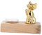Cabilock Chandelier Décoratif Élégant en Or sur Pied en Bois Ornement de Noël sans Bougie