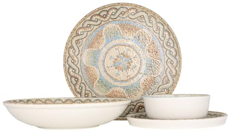 Rinart Geschirrset - Celest - 24 teilig - 6 Personen - Porzellan