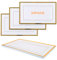 LDXDRU Paquete de 20 platos de plástico elegantes de 33 x 20 cm, bandeja de comida con borde blanco y dorado, bandeja rectangular para aperitivos, postres, sándwiches, galletas de queso