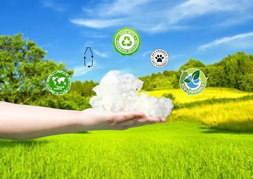 EcoBeanz Eco-Friendly Balled Fibres Bean Bag Filling 100% Recycled (500, Grams)