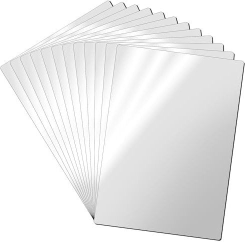 LLPT Magnetisches Bedruckbares Papier | 12 Stück | Glänzend Magnetpapier Tintenstrahldrucker Kühlschrankmagnetfolie | für Fotos DIY-Bastelschilder (MSP598312LM) | 15CM x 21CM