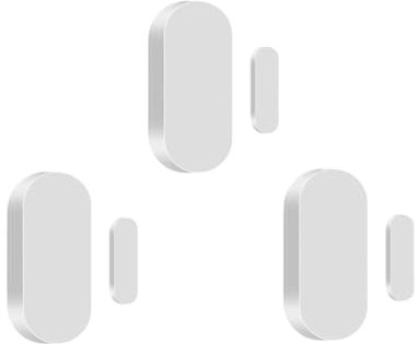 Sensor inteligente de puertas y ventanas Sensor de puerta Tuya ZigBee, Detector de seguridad for el hogar inteligente, alarma, Sensor de ventana, Monitor remoto de vida inteligente Alexa para la segur