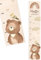 Bärenfreunde® - Personalisierte Messlatte Kind Holz zum Kleben oder Aufhängen - Skala 70-140cm - Süße Dekoration für Baby- & Kleinkinderzimmer (Kinder 70-140cm, Bär)