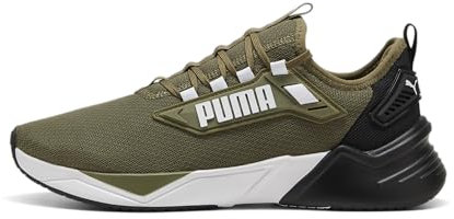 PUMA Erwachsene Retaliate 3 Laufschuhe 43, Olive Black Green