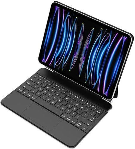 SENGBIRCH Magic Keyboard for iPad Air 11 inch M2 2024, iPad Air 5th/4th Gen 10.9 and iPad Pro 11 inch 4rd/3nd/2st Gen, Floating Magnetic Design, Built‑in Trackpad and Bluetooth Keyboard, Black