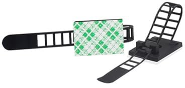 Cable Clips Self Adhesive, Black Cable Ties, Cable Management Clips, Wire Organizer, Cord Clips, Adjustable Cable Ties, Reusable, for Wire Organization at Home, Work