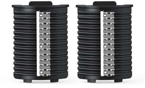 Electric Cheese Grater Attachments, Wave Slicing Blade, Uniquely Shaped Blades For Delicate And Flavorful Chips (1 Pair)