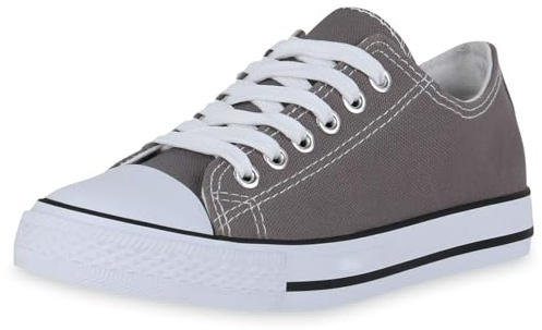 Women's Ladies Girls Canvas Low Top Lace Up Trainers Sneakers Pumps Plimsolls Size UK 3-8