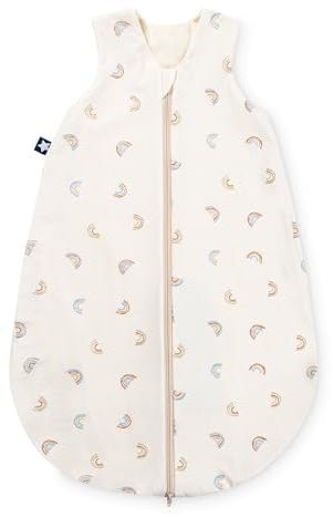 Julius Zöllner Sommerschlafsack Jersey Little Bow, Größe 68/74 | aus weicher Jersey Baumwolle, sicher und schadstoffgepüft, ideal für warme Sommernächte