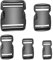 GUEEYUAW 4 Pezzi 20 mm Fibbia Zaino, No Cucito Bidirezionale Fissaggio Cinghia di Regolazione, Zaino Ganci per Accessori, Abbigliamento, Cucito, Cinghie Della Borsa