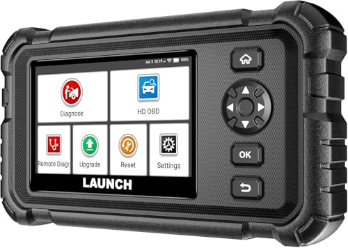 Launch CRP129 HD OBD2 Diagnosegerät Schwerlast 7+ Resets DPF Regeneration | Vollsystem-Diagnose für 24V LKW,7+ Servicefunktionen, J1939/J1708, 56 Marken, robuste Hardware/2 Jahre WiFi-Updates