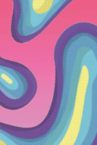 Lava Lamp Grid Notebook | Psychedelic Vibrant Wave Design Journal | 100 Graph Paper Pages 6x9 in | For Design, Planning & Creativity | ESTA CABRON Brand