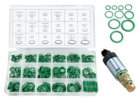 Kit de joints AC | 270 pièces en caoutchouc AC - Kit de réparation - Joint de compresseur pour climatisation - Onduleur de voiture - Appareil de refroidissement - Moteur aérographe - Maison - Commerce