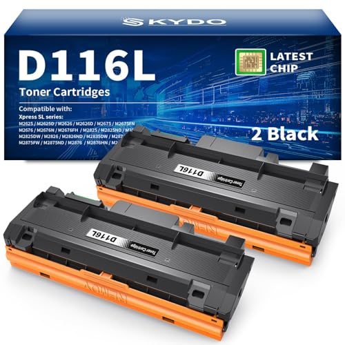 MLT-D116L Toner Kompatibel mit Samsung MLT-D116L MLT-D116S Toner M2675FN | für Samsung Xpress M2675FN M2885FW M2835DW M2825DW M2625D M2875FD M2875FW M2825ND M2675 M2875 M2825 D116L 116L Toner(Schwarz)