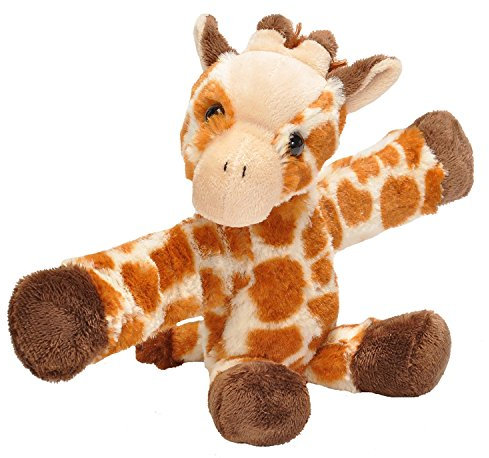 Wild Republic 18089 Huggers Schnapparmband Kuscheltier, Plüschtier, Giraffe 20 cm