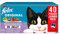 Felix 20353/4192 Nestle Pouch Mixed Selection in Jelly 40 Pack - 100g - EU/UK
