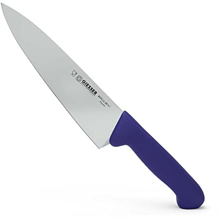 Giesser since 1776 - Made in Germany - Cuchillo de cocinero, 25 cm, Halal, púrpura, cuchillo de cocina grande inoxidable, apto para el lavavajillas, cuchillo para cocinar sano
