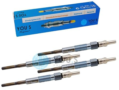 YOU.S Original 4805511 Glühkerzen Länge 93,5 mm Spannung 4.4 V (4 Stück)
