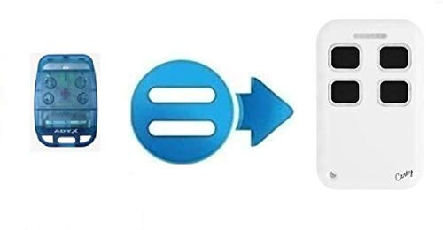 adyx te4433h Blue remplacée par la Carty R Envoi Gratuit en France - Multi fréquence de 280 à 868 MHz pour Code Fixe et Rolling Code - pour Portail et ou Porte de Garage