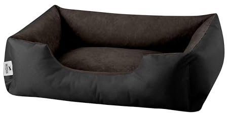 BedDog Hundebett M - Hundekissen - Hundekorb - Hundecouch - Hundesofa - Bezug abziehbar, Waschbar, für Kleine Hunde