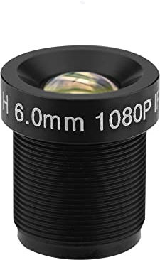 CCTV Camera Lens, 6mm CCTV 58° Wide Angle Camera Lens, 2 Million Pixels IR Security Camera Lens, Replacement Accessory for Security Camera