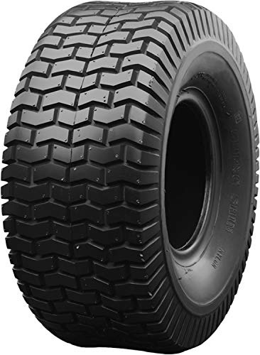 CST C-9266 Rasenmäherreifen, 15 x 6.00 - 6 (155/70-6), Ersatzreifen für Aufsitzrasenmäher, Rasentraktor, Zugkarren, schwarz, mit E-Markierung