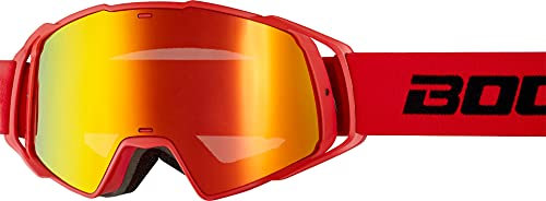Bogotto B-Faster Motocross Brille, rot/schwarz, Einheitsgröße