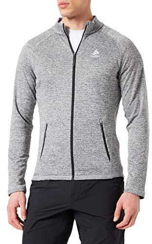 Odlo Herren Langarm Shirt mit Reißverschluss TENCIA, grey melange, XL