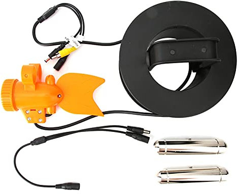 Les-Theresa DC12V 24LED1000TVL HD Unterwasserkamera Farbvideo Nachtsicht Fischfinder,Unterwasserkamera Angeln(20m)