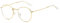 OSAGAMA Runde Blaulichtfilter Brille Damen Herren Blockieren Blaue Licht für PC, TV Computerbrille Ohne Sehstärke Gold