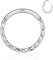 AROWRO 316L Silber Septum Schmuck 16G Septum Ringe Daith Schmuck 16G Conch Piercing Schmuck Higend Segment Nase Hoops Septum Hoop Clicker Ringe Rook Helix Tragus Knorpel Lobe Ohrringe 6mm