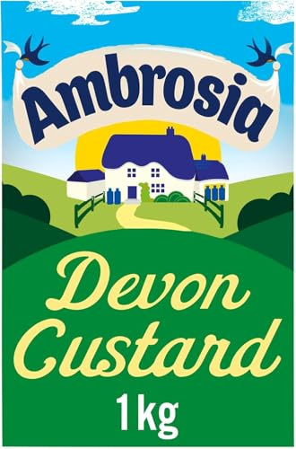Ambrosia Devon Custard, Creamy Ready-to-Eat Dessert, 1 kg (1-Pack) | Traditional Recipe, Thick & Smooth Texture, Perfect Hot or Cold, Family Size Carton