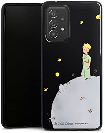 Slim Case extra dünn kompatibel mit Samsung Galaxy A52 5G Silikon Handyhülle schwarz Hülle Kinderbuch Der Kleine Prinz Offizielles Lizenzprodukt