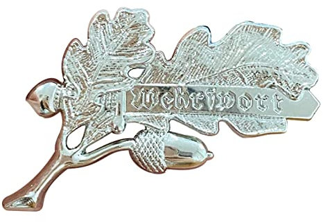 WWII Deutsche Truppen Eichenblatt Metallabzeichen für die Jagd im Freien