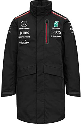 Mercedes AMG Petronas Formula One Team - 2023 Team Rain Jacket - Black - Men - Size: M
