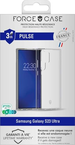 Force Case Coque Renforcée Samsung G S23 Ultra 5G Pulse Made in France Garantie à Vie Transparente