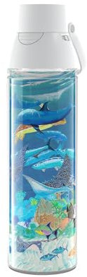 Tervis Guy Harvey Ocean Scene Made in USA Double Walled Insulated Tumbler Travel Cup Keeps Drinks Cold & Hot, 24oz Venture Lite Water Bottle, Classic