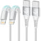 Yosou iPhone Ladekabel für iPhone 14 13 12 11 Pro Max Plus 8 7 6 5s XR X XE XS SE iPad, MFi Zertifiziert Lightning Kabel [2Pack 2M+1M] iPhone Kabel Schnellladekabel Nylon USB auf Lightning Kabel