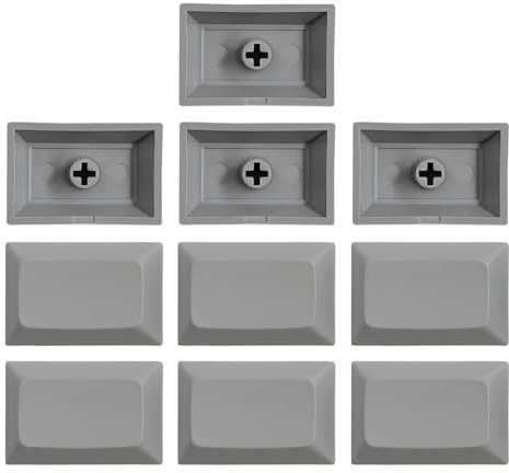 LERONO Personalisierte Blanko-Tastenkappen, Ersatz für mechanische Tastatur, DSA-Tastenkappen, Rohling, 10 Stück, 1,5 U Höhe
