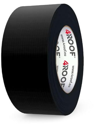 4ROOF IZOTAPE MULTI PRO black Klebeband 60mm x 25m – Universelles Klebeband für innen und außen, ideal für Dachbahnen, Dampfsperren, Metall, Kunststoff, Holz und Holzwerkstoffe