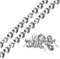 QUARKZMAN 2 Piezas de Tiras de Tachuelas para Tapicería, 1 Metro de Adornos de Clavos Decorativos Brillantes para Sofá Cabecero Silla Muebles con Clavos de Tapicería (11Mm Plata)