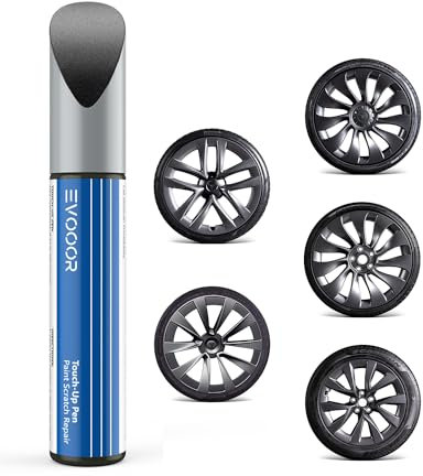 PARTS4EV Wheel Rims Touch Up Paint - DIY Curb Rash Repair - Exact Color-Matched (Gunpowder for 20''/21'' Wheels)
