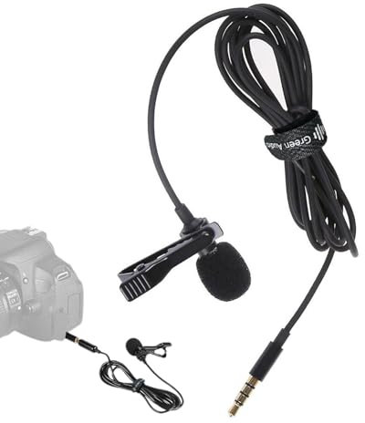 Poupangke Lavalier Mic | Système de microphone cravate portable – Sortie microphone revers haut-parleur léger, pour scène, enregistrement en direct et conférence