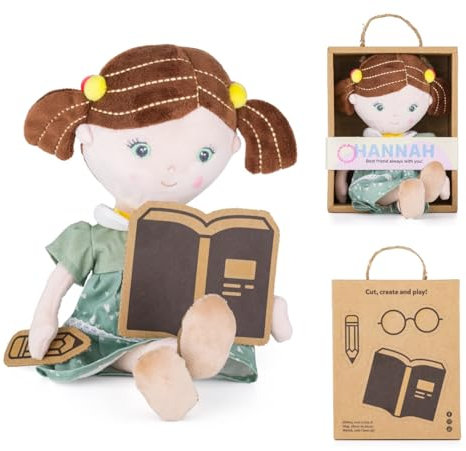 Petite&Mars Sophie Max Elise Hannah * Stoffpuppe * Kuschelpuppe * Weichpuppe * Textilpuppe * Plüschpuppe * Püppchen * Puppi * kleine Puppe * Puppenkind * Spielfigur (Hannah)
