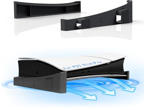 AriKroii Supporto orizzontale per PS5 Pro/PS5 Slim console,Supporto per ps5 Slim stand,supporto accessori compatibile con PS5 Pro/PS5 Slim Disc & Digital Editions (nero)