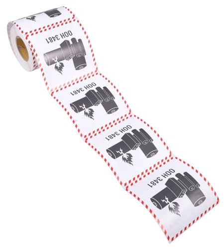 DIYEAH Lithium Battery Shipping Warning Labels Un3481 100x100mm 300pcs Self-Adhesive Caution Stickers for Air and Logistics Packaging