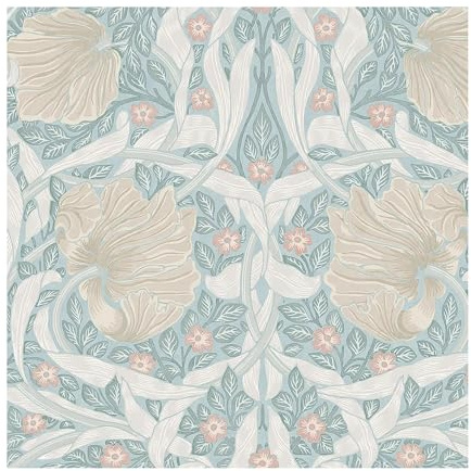 William Morris at Home Pimpernel Ocean Wallpaper | Paste the Wall | Blue Floral | Eco-Friendly