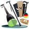 Steinfels® Gehstock klappbar & höhenverstellbar mit Tasche - leichte Gehhilfe für Damen, Herren & Senioren - Faltbarer Spazierstock mit Gummipuffer, leuchtet bei Nacht