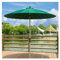 NOIRDA Sombrilla De Jardín Grande, Parasol Inclinable para Patio, Sombrilla Plegable Resistente A Los Rayos UV con Manivela, Sombrilla Redonda De 250 Cm(Dark Green)